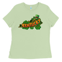 Matcha Kentucky map St. Patrick's Day Ladies Tee - FaDigitalArtStudio