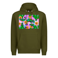 Army Green Chameleon Premium Hoodie - Artiststas