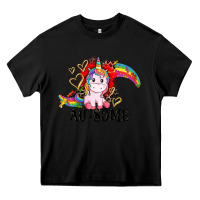 Black Au-some Heavy Core Tee - CowGirlArtShop
