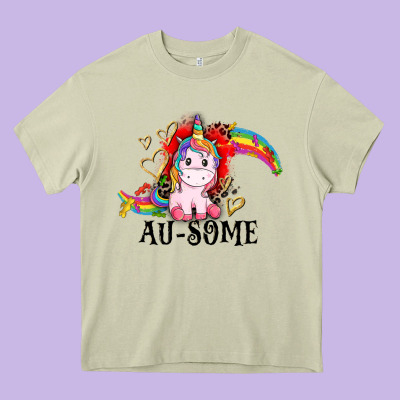Au-some Heavy Core Tee Designed By Cowgirlartshop