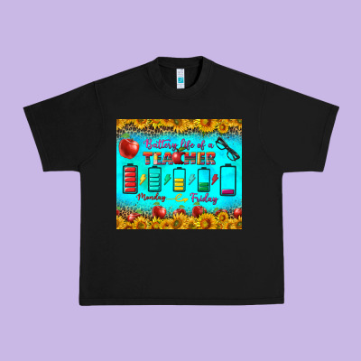 Battery Life Of A Teacher Tumbler Urban Heavy Tee Designed By Bundleandbundleshop