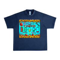 Navy Battery Life Of A Teacher Tumbler Urban Heavy Tee - BundleAndBundleShop