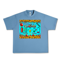 Pebble Blue Battery Life Of A Teacher Tumbler Urban Heavy Tee - BundleAndBundleShop
