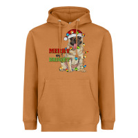 Meerkat merry and bright pug Heavyweight Hoodie - RanaPortraitStore