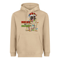 Mushroom merry and bright pug Heavyweight Hoodie - RanaPortraitStore