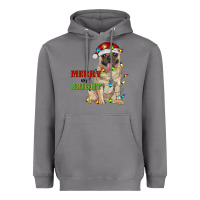 Storm merry and bright pug Heavyweight Hoodie - RanaPortraitStore