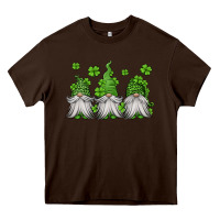 Chocolate Brown st patricks gnomes Heavy Core Tee - Jasminsmagicworld