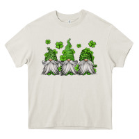 Cream st patricks gnomes Heavy Core Tee - Jasminsmagicworld