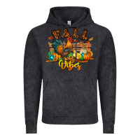 Vintage Black Fall Vibes Vintage Hoodie - CowhideDigitalArt