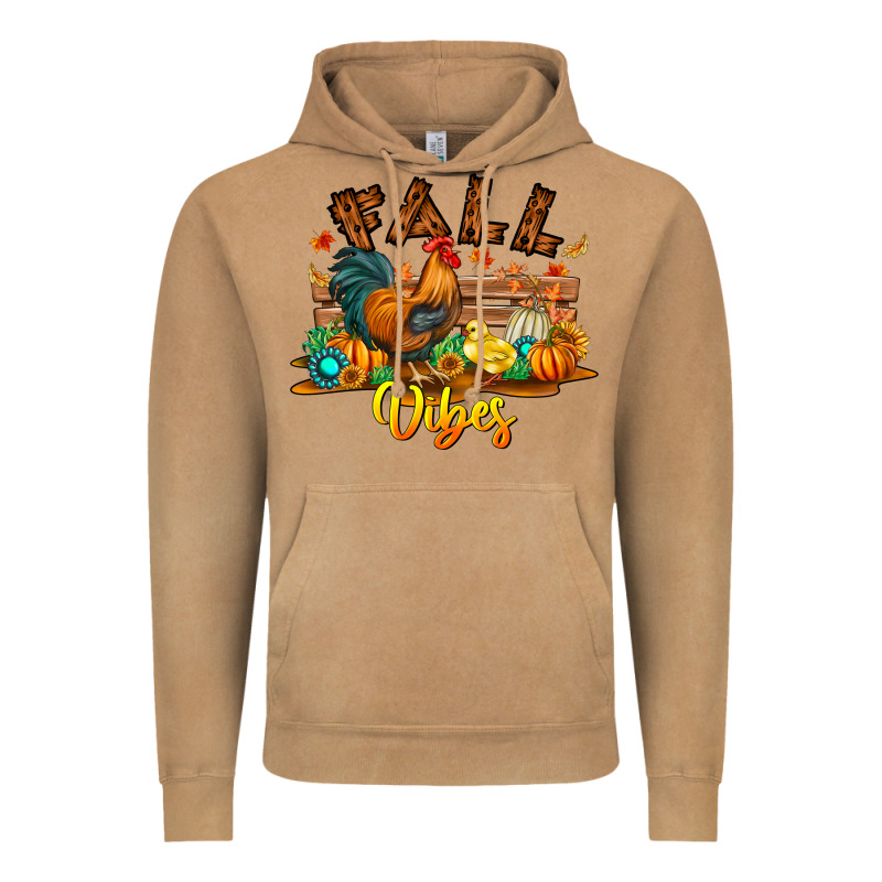 Fall Vibes Vintage Hoodie by CowhideDigitalArt | Teevron