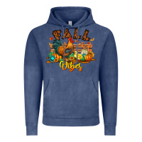 Vintage Denim Fall Vibes Vintage Hoodie - CowhideDigitalArt