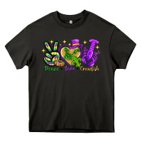 Asphalt Peace Love Crawfish Heavy Core Tee - HowdyJamesFarm