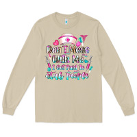 Mushroom Don't Mess With Me I Get Paid To Stab People Long Sleeve Tee - CowhideDigitalArt