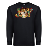 Black shiba inu christmas joy Premium Sweatshirt - RanaPortraitStore