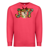 Cardinal shiba inu christmas joy Premium Sweatshirt - RanaPortraitStore