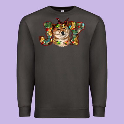 Shiba Inu Christmas Joy Premium Sweatshirt Designed By Ranaportraitstore