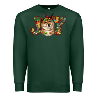 Sports Green shiba inu christmas joy Premium Sweatshirt - RanaPortraitStore