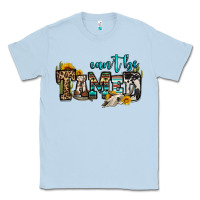 Dusty Blue can't be tamed bull skull Classic Tee - OliviaCreatesArt