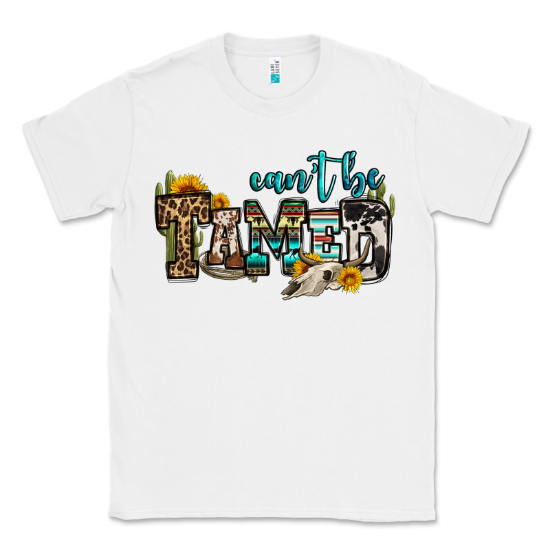 Can't Be Tamed Bull Skull Classic Tee by OliviaCreatesArt | Teevron