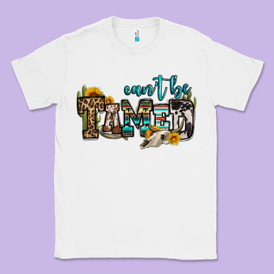 Can't Be Tamed Bull Skull Classic Tee Designed By Oliviacreatesart