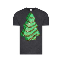 Vintage Black green christmas cake Vintage Tee - FaDigitalArtStudio