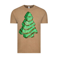 Vintage Coffee green christmas cake Vintage Tee - FaDigitalArtStudio