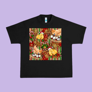 Christmas Chicken Urban Heavy Tee Designed By Fadigitalartstudio