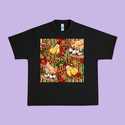 Christmas Chicken Urban Heavy Tee Designed By Fadigitalartstudio