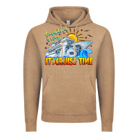 Vintage Coffee Countdown Is Over It's Cruise Time Vintage Hoodie - CowhideDigitalArt