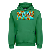 Emerald western mama with sunflowers and cactus Urban Hoodie - RanaPortraitStore