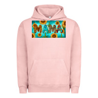 Pigment Salmon western mama with sunflowers and cactus Urban Hoodie - RanaPortraitStore