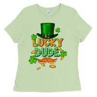 Matcha lucky dude St. Patricks Day Ladies Tee - FaDigitalArtStudio