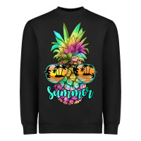 Black tie dye pineapple, summer Heavyweight Sweatshirt - JahusDesignShop