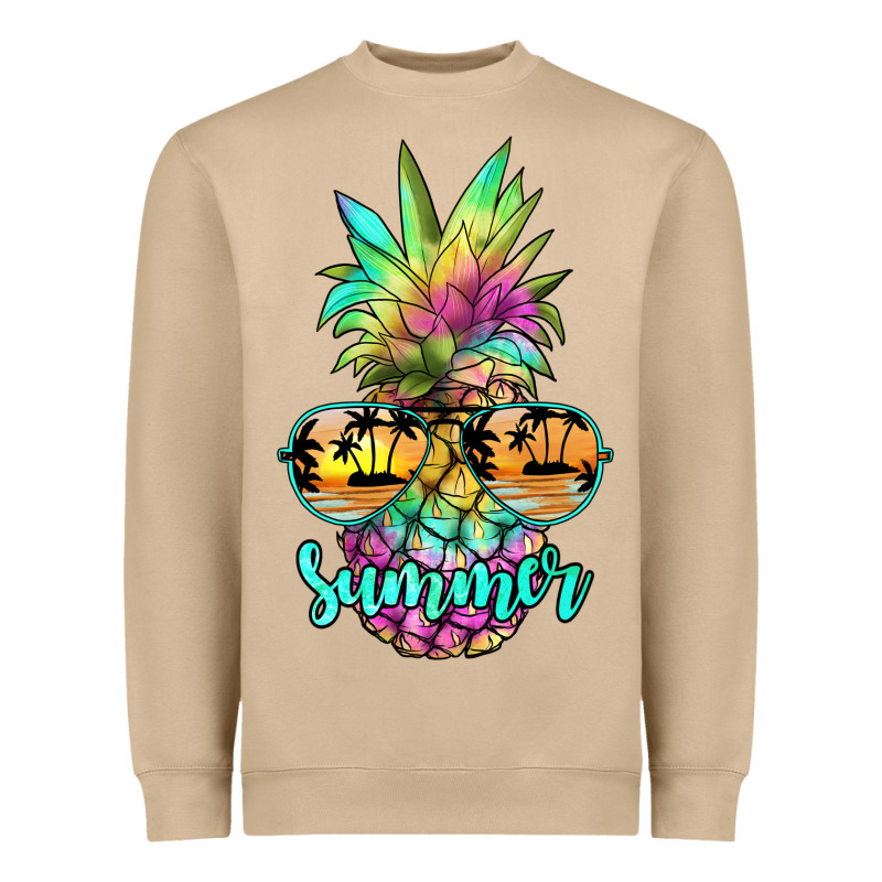 Tie Dye Pineapple, Summer Heavyweight Sweatshirt by JahusDesignShop | Teevron