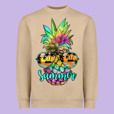 Tie Dye Pineapple, Summer Heavyweight Sweatshirt Designed By Jahusdesignshop