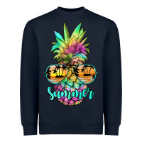 Navy tie dye pineapple, summer Heavyweight Sweatshirt - JahusDesignShop