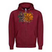 Burgundy it's game day y'all basketball Zipper Hoodie - JahusDesignShop