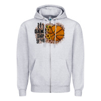 Heather Grey it's game day y'all basketball Zipper Hoodie - JahusDesignShop