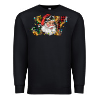 Black santa joy with sunflowers Premium Sweatshirt - RanaPortraitStore