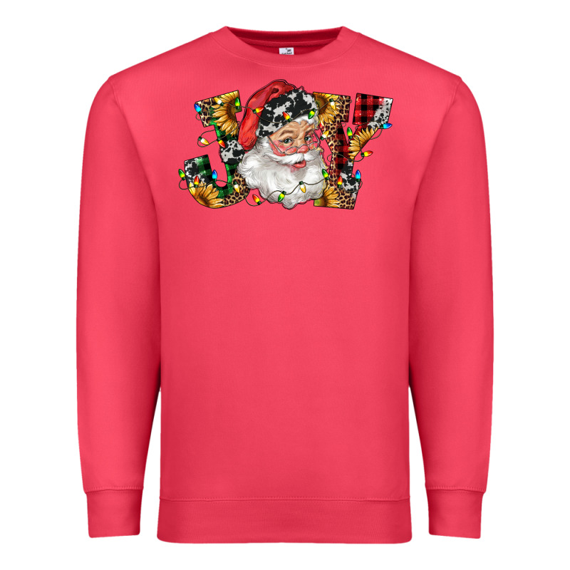 Santa Joy With Sunflowers Premium Sweatshirt by RanaPortraitStore | Teevron