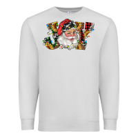 Dove Grey santa joy with sunflowers Premium Sweatshirt - RanaPortraitStore
