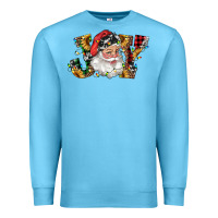 Ocean Blue santa joy with sunflowers Premium Sweatshirt - RanaPortraitStore