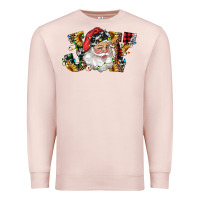 Pale Pink santa joy with sunflowers Premium Sweatshirt - RanaPortraitStore