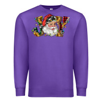 Purple santa joy with sunflowers Premium Sweatshirt - RanaPortraitStore