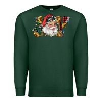 Sports Green santa joy with sunflowers Premium Sweatshirt - RanaPortraitStore