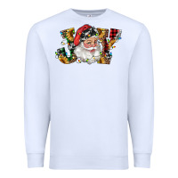 White santa joy with sunflowers Premium Sweatshirt - RanaPortraitStore