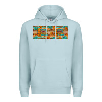 Blue Mist Autumn leaves and pumpkin please 11 oz mug Premium Hoodie - Artiststas