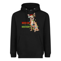 Black merry and bright chihuahua Heavyweight Hoodie - RanaPortraitStore