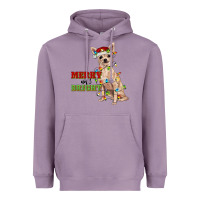 Lavender merry and bright chihuahua Heavyweight Hoodie - RanaPortraitStore