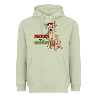 Matcha merry and bright chihuahua Heavyweight Hoodie - RanaPortraitStore